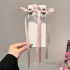 Pinza para el Cabello con Lazo de Cinta Estilo Super Hada para Niños, Exquisita Pinza Pequeña para el Cabello de Cinta Estilo Ballet, Horquilla Negra al por Mayor