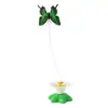 Juguete Giratorio Automático para Gatos, Palo Eléctrico Giratorio de Mariposa Colibrí para Gatos, Juguete de Autoentretenimiento para Gatos con Pájaro Alrededor de Flores