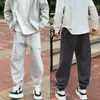Nueva Tendencia Otoñal Marca Pantalones Deportivos Casuales con Puño en Forma de Guadaña para Hombre Sueltos Peso Pesado Caída Versátiles Deportivos Casuales Pantalones Largos