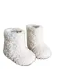 2026 Invierno Nuevas Botas de Piel de Oso Zapatos de Piel Ropa de Abrigo de Invierno Elegante Venta Caliente Celebridad de Internet Botas de Nieve de Lana de Cordero