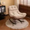 Cadeira de Balanço de Lazer, Sofá de Balanço Preguiçoso, Poltrona Reclinável Individual para Sala de Estar, Cadeira Ninho para Quarto, Cadeira Sofá de Luxo Leve para Varanda