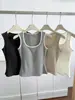 Colete U-Neck de Lã de Ovelha Lyocell Tencel para Outono e Inverno com Bojos, Camisola Listrada Escovada para Camadas