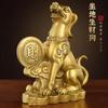 Estatueta de Cão de Dinheiro de Cobre para Preencher o Canto Noroeste, Cão de Cobre para Proteger a Riqueza, Ornamento Artesanal de Decoração para Casa Cão do Zodíaco