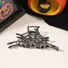 Europeo y Americano Calavera Garra Metal Araña Pinza de Tiburón Grande Accesorios para el Cabello Estilo Oscuro Pinzas para el Cabello Pinza
