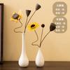Jarrón de cerámica blanca pura Jingdezhen, florero pequeño y sencillo chino, adorno moderno para arreglos florales, decoración de escritorio para el hogar, joyería para salón de té.