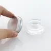 Frasco Redondo de Vidro para Creme para Olhos 5g Frasco de Vidro para Creme para Olhos Frasco de Vidro com Tampa de Alumínio Fundo Espesso Creme para Olhos