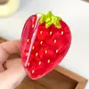 Presilha de Cabelo de Fruta Doce e Criativa, Presilha de Cabelo de Morango Fofa, Presilha de Cabelo Rosa e Vermelha para a Parte de Trás da Cabeça, Presilha Tubarão para Coque de Cabelo para Mulheres