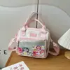 Nova Bolsa Transparente Transversal Estilo College Atraente para Estudante Casual, Bolsa de Painel de Exposição de Mangá de Menina Bidimensional Cartoon Tendência