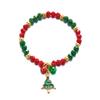 Europa e Estados Unidos pulseira de Natal nova transfronteiriça design de nicho pulseira de contas conjunto de joias de pulseira de Natal atacado