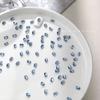 50 Strass Octogonais Mini Sortidos com Base Pontiaguda, Strass Coloridos Autoadesivos, Acessórios Populares para Nail Art, Strass para Unhas