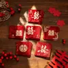 Sobres rojos especiales para la recepción de la boda, mini sobres rojos para bloquear la puerta durante la boda, sobres rojos con la palabra "feliz" para las celebraciones de boda