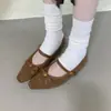 2026 Nuevo Estilo Retro Francés Diseño de Moño Piel Suave Zapatos de Calle para el Trabajo Cuadrados Elegantes Versátiles