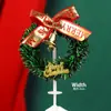 Decoración Pastel Navideño 2025 Moño Campana Enchufe Árbol de Navidad de los Deseos Estrella de Cinco Puntas Vela Decoración para Hornear