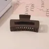 Pinza para el Cabello Mate Transfronteriza Tipo Pinza de Tiburón con Acabado de Alta Gama, Pinza de Garra Rectangular Simple de 13 cm, Tamaño Grande para Cabello Grueso, Accesorio para el Cabello para Mujer