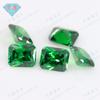 Huagang Gema Retangular Chanfrada Zircônia Verde Pedra Solta Atacado Pequeno Octógono Diamante Artificial Avó Zircônia Verde Gema