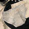 Braguitas de Algodón Estilo Japonés Caladas Estilo Deseo Puro para Mujer Algodón en la Entrepierna Otoño e Invierno 2024 Nuevas Braguitas Sexy de Encaje