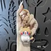 Pago Mensual Miau Dibujo Animado Muñeca de Goma Blanda Llavero Lindo Colgante de Gato Decoración de Bolso Estudiante Pequeño Regalo Al Por Mayor