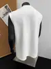 Colete Branco com Zíper Meio Aberto Masculino Verão Americano Sem Mangas Camiseta Tendência Estilo Bonito Esportivo Fitness Moletom