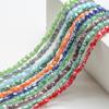 6mm porcelana Jade AB cor plana buraco quadrado pingente diy acessórios de jóias artesanais colar pulseira frisada material