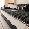 Almofada de sofá de chenille quatro estações universal 2026 nova luxo leve simples alta qualidade antiderrapante anti-risco de gato almofada de assento de sofá