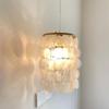Nórdico moderno luz de luxo corredor quarto de cabeceira de solteiro cabeça pequeno lustre francês retro homestay sedoso estilo natural shell