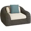 Sofá Silla de Patio para Villa al Aire Libre Cuerda Tejida Protector Solar Impermeable para Exteriores Mesa de Café de Pizarra de Gama Alta Cubierta para Mesa y Silla