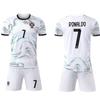 25-26 Portugal visitante 7 Ronaldo uniforme de fútbol camiseta infantil ropa infantil 14 yardas-3XL
