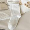 Calcetines de terciopelo australiano marrón para mujer, forrados con vellón de invierno, gruesos y cálidos, para dormir en el suelo, para otoño e invierno.