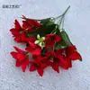 18 Pequeños Ramos de Flores de Lirio, Modelado de Paisaje Comercial, Maceta Grande para Proyecto de Jardinería, Guirnalda de Dintel para Maceta Exterior