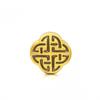 Chapado en Oro 3D Imitación Oro Fuerza Sabiduría Protección Coraje Fe Tatuajes de la Suerte Pulsera de Cuerda de Cuero Colgante Cuentas