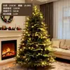 Decoración Navideña Simulada Mezclada PE Flocado Árbol de Navidad Escaparate Grande Escena de Ambiente Arreglo Accesorios Adornos