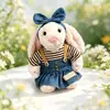 Solo Ropa de Muñeca/Ropa Hecha a Mano para Muñeca Conejo Jc Bonnie, Pijama, Vestido Mismo Estilo del Pequeño Libro Rojo, Conjunto para Muñeca de 32cm, Lindo