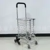 Carrinho de entrega expressa personalizado, carrinho de compras de liga de alumínio com subida de escada, carrinho de puxar doméstico, carrinho de compras com design reforçado
