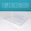 Plato Cuadrado de Acero Inoxidable 304 con Tapa, Bandeja Plana de Fondo para Alimentos, Plato Profundo Engrosado, Caja Cuadrada para Preparación de Verduras en el Hogar