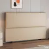 Cabecero de Estilo Minimalista Moderno Extremadamente Estrecho, Se Vende por Separado, Panel de Respaldo de Madera Maciza, Cabecero Integrado de Pie Tapizado Suave, Cuero de Garra de Gato, Otros
