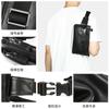 Bolso de Pecho para Hombre de Cuero Genuino, Bolso Cruzado, Bolso de Cintura Versátil con Textura de Moda, Bolso para Teléfono Móvil, Bolso Pequeño Portátil para Hombro para Exteriores, Bolso de Hombro