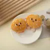 Pingente de Pelúcia Desenho Animado Boneca Broche Fofo Hambúrguer Batata Frita Torrada Boneca Coxa de Frango Chaveiro Acessórios Decorativos