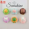 Donas de Animales de Dibujos Animados Hechas a Mano DIY Pegamento de Crema Accesorios de Resina Adornos para el Cabello Colgantes Dijes para Zuecos