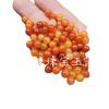Cuentas de jade Xinjiang Hotan jade seda dorada cuentas de jade naranja cuentas de bricolaje pulsera collar cuentas tejidas