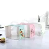 Caixas para Bolos Assados Estilo Ocidental em Estoque, Embalagens Pequenas para Levar, Caixas de Presente, Impressão de Logo, Espessadas, Papel Cartão Branco Ecológico, Caixas Transparentes