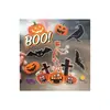 Pegatinas de Transferencia de Calor de Halloween de Moda para Bolsas de Dulces, Bolsas de Regalo, Letras Lindas, Diseños Personalizados de Transferencia de Calor con Temática de Fantasmas