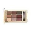 Paleta de sombras de ojos de nueve colores, tonos tierra mate perlados, sombra de ojos de nueve cuadrículas, maquillaje mate en tonos tierra, sombra de ojos perlada de 9 colores