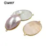 JP339 popular personalidad Noble color oro real 18K chapado doble gancho conector Mabei colgante se puede hacer pulsera