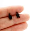 Pendientes de acero inoxidable con forma de animalito para mujer, de invierno, a la moda, con diseño de pingüino, accesorios para uñas.