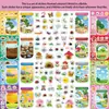 8 Botellas de Dibujos Animados del Mundo en el Puzzle de Disfraces de Botella Pegatinas para Niños Hechas a Mano Educativas Creativas Decorativas Impermeables
