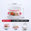 Bol especial para gelatina de hielo famosa en internet de alto valor estético, tofu de frijol helado y agua de azúcar suave helada, bol de postre de bocadillo de bollo dulce helado, melamina para uso comercial
