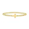 Pulsera Dorada con Cuentas y Nudo de Amor Anillo Geométrico Joyería de Moda Estilo Nuevo Amazon Transfronterizo