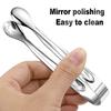 Pinza para hielo de acero inoxidable, pinza para hielo, pinza para hielo, pinza para alimentos, pinza para azúcar, pinza para cocina, bar, cafetería