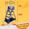 Escalera de plataforma móvil con ruedas para almacén de supermercado, carro de escalada, escalera de carga desmontable