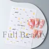 Nuevas Pegatinas Transfronterizas para Uñas de Halloween: Pegatinas Divertidas, Lindas, de Fantasma, Luna, Calabaza, Araña para Uñas